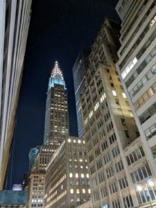 The Chrysler building from outside the Seton