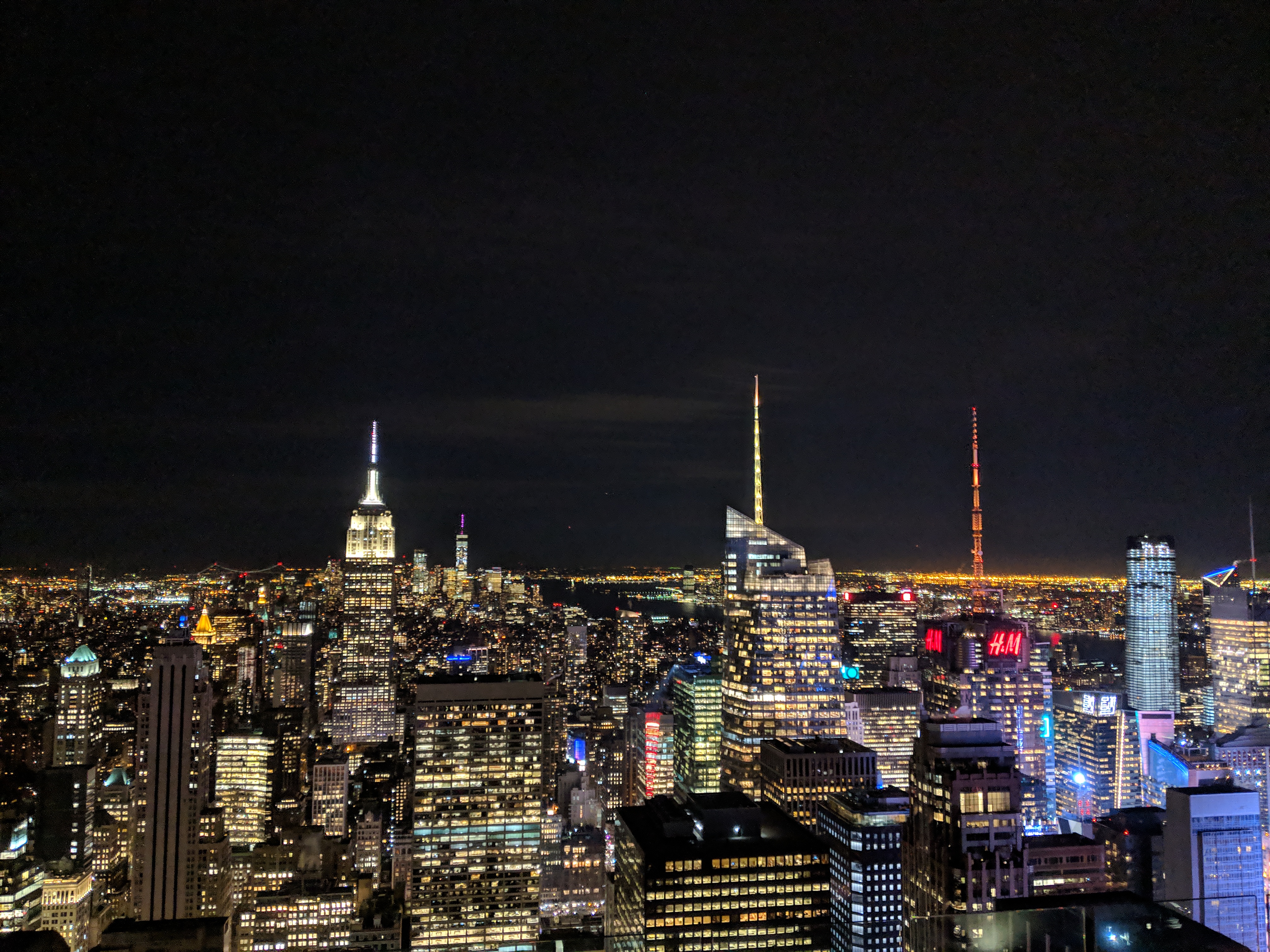 The New York Skyline at night